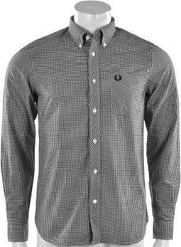 Fred Perry - Classic Gingham Longsleeve Shirt - Heren - maat XL