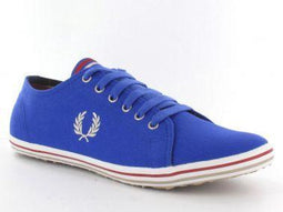 Fred Perry Kingston Twill Tipped - Sneakers - Heren - Maat 40 - Royal Blauw;Rood;Zilver