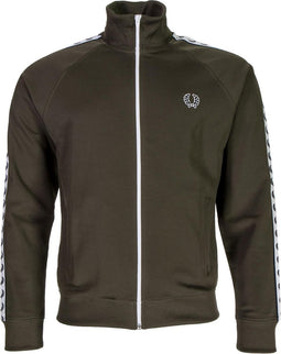 Fred Perry Perry Laurel Track Jckt Heren Sportjas casual - Maat S - Mannen - groen