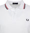 Fred Perry - Polo Wit 748 - Slim-fit - Heren Poloshirt Maat XL