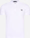 Fred Perry Poloshirt Wit - Maat L - Heren