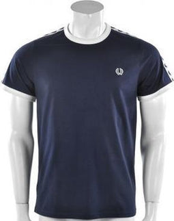 Fred Perry Taped Ringer T-shirt - Sportshirt - Mannen - Maat L - Blauw