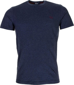 Fred Perry Textured Stripe Sportshirt casual - Maat XL - Mannen - navy