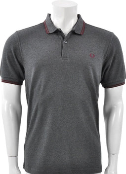 Fred Perry - Twin Tipped - Heren Polo - L - DonkerGrijs