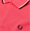 Fred Perry Twin Tipped Sportpolo casual - Maat XL - Mannen - roze/ wit/ zwart