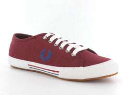Fred Perry Vintage Tennis Canvas - Sneakers - Heren - Maat 39 - Bordeaux Rood;Blauw