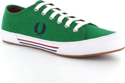 Fred Perry Vintage Tennis Canvas - Sportschoenen - Heren - Maat 41 - Groen;;Wit