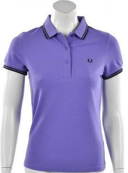 Fred Perry Womens Twin Tipped Shirt - Sportpolo - Dames - Maat L - Paars