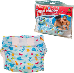 Freds Wasbare Zwemluier Blauw 4-9 kg Maat 1
