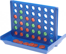 Free And Easy 4-op-1-rij Reisspel Junior 15 Cm Blauw/rood/groen