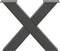 vidaXL - Salontafelpoten - 2 - st - X-vormig - 50x(42-43) - cm - staal - antraciet