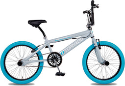 Freestyle-BMX 20" Royal-Bugatti lichtblauw/grijs met blauwe banden