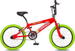 Freestyle BMX Royal Bugatti 20 inch rood met groene banden