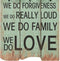 vidaXL - Wandkapstok - met - 6 - haken - HAPPY - LOVE - 120x40 - cm