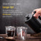 French press Cafetiere - 0.7 L - Verse koffiemaker - Dubbelwandig RVS koffiepers - Zwart - VDN