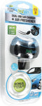 FreshTech Air Freshener Dual USB Autolader 2.4A - Zwart