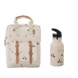 Fresk rugzak + drinkfles thermos Rabbit sandshell