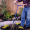 GardenClaw GG921-06 - Tuinklauw - Ergonomische S-handgreep - Verstelbare steel 97-106 cm - Blauw/Goud