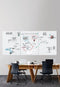 Sigel glasmagneetbord - glaswhiteboardXL - Artverum - 120x90cm - wit - SI-GL211