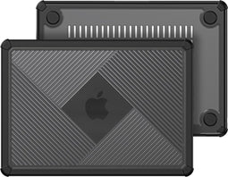 Dux Ducis Geschikt voor MacBook Pro 14 inch (2021-2024) Armor Pattern cover hoes - case - Zwart