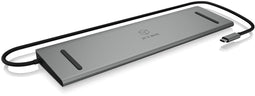 ICY BOX IB-DK2106-C - Dockingstation - USB 3.2 Gen 1 Type-C 100W - Antraciet