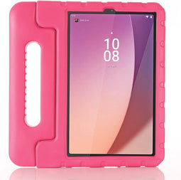 Lunso - Geschikt voor Lenovo Tab M9 (9 inch) - EVA Schokbestendige Kinderhoes met handvat - Roze