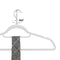 Songmics Milano - Kledinghangers - Antislip Fluweel - Wit/Zilver (50 stuks)