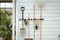 Toolflex Bezemhouder - Tuingereedschap Ophangsysteem - Aluminium rail 94 cm - 5 houders - Zwart