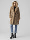 VERO MODA VMSUIELLY - Dames Jas - Faux Fur met kraag en zakken - Kleur Boos
