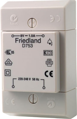 Friedland - Beltransfo 8V - Wit