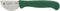 Friedrich Herder Palingmes - Gebogen Lemmet - Antislip Handvat - 55 mm - Groen