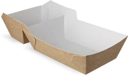 Frietbakje | A22 | Kraft/Wit | BIO | (A9+saus) | 400 stuks