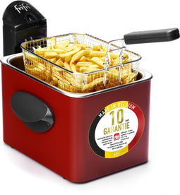 Frifri 1905R | Frituurpan | 3,5 liter | 3200 Watt | 1 kg friet | 10 jaar garantie