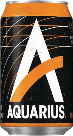 Frisdrank aquarius orange blikje 0.33l - 24 stuks