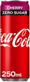 Frisdrank coca cola cherry zero 0.25l - 24 stuks