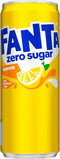 Frisdrank fanta lemon zero blik 330ml - 24 stuks