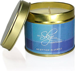 Frisse Scottish Bluebell (Hyacint)| Travel container | 100% natuurlijke soja was | >30 uur genieten en brandt helemaal op | Handgemaakt op Skye in Schotland