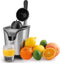 FRITEL Citruspers CP 4177 - Citrusknijper / Vruchtpers met hendel + Antidrup + Incl. 2 perskegels - Grijs