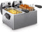 FRITEL Friteuse FR 1355 Duo - Dubbele Frituurpan / Frituurtoestel - Familiefeest - 2x3L- 2x 2200W