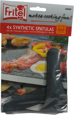 Fritel Kunststofspatels zwart - 4 stuks
