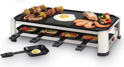 FRITEL Raclette Grill RG 2170 - Elektrische tafelgrill / Gourmetstel + Bakplaat teppanyaki - 49,5x27cm - 2 tot 8 Personen
