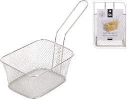 Frituurmandje RVS met greep 14x11x7cm