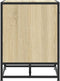 vidaXL - Schoenenbank - 60x40x53,5 - cm - bewerkt - hout - en - metaal - sonoma - eiken