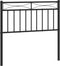 vidaXL - Hoofdbord - 90 - cm - metaal - zwart