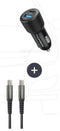 THOMSON - Autolader 60 W - USB-C kabel 1,5 m (pack)