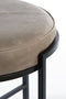Light & Living Poef Izza - Leder - Grijs