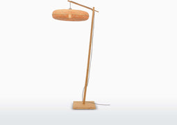 GOOD&MOJO Vloerlamp Palawan - Bamboe - Ø77cm - Scandinavisch,Bohemian - Staande lampen voor Woonkamer - Slaapkamer