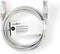 Nedis CAT5e Netwerkkabel - U/UTP - RJ45 Male - RJ45 Male - 10.0 m - Rond - PVC - Grijs - Label