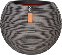 Capi Europe - Vaas bol Rib NL - Breukbestendig - Antraciet - Ø24 cm (1 stuk)