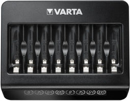 Varta LCD Multi Charger+ - Multi lader voor 8 NiMH batterijen - Individuele batterijbewaking - Zwart